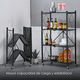 thumbnail image 3 of Carro Organizador Estante Plegable 4 Niveles Ruedas Cocina, 3 of 9