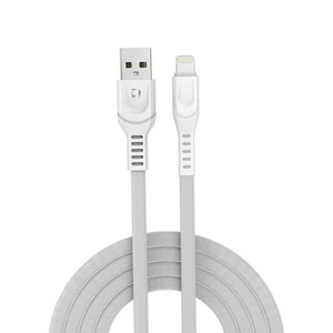 Cable Lightning 2.4A Blanco 1 Metro Datacom