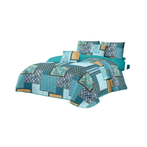 Genérico - Cubrecama Quilt Reversible Elegante Y Liviano 2 Plazas Y Media