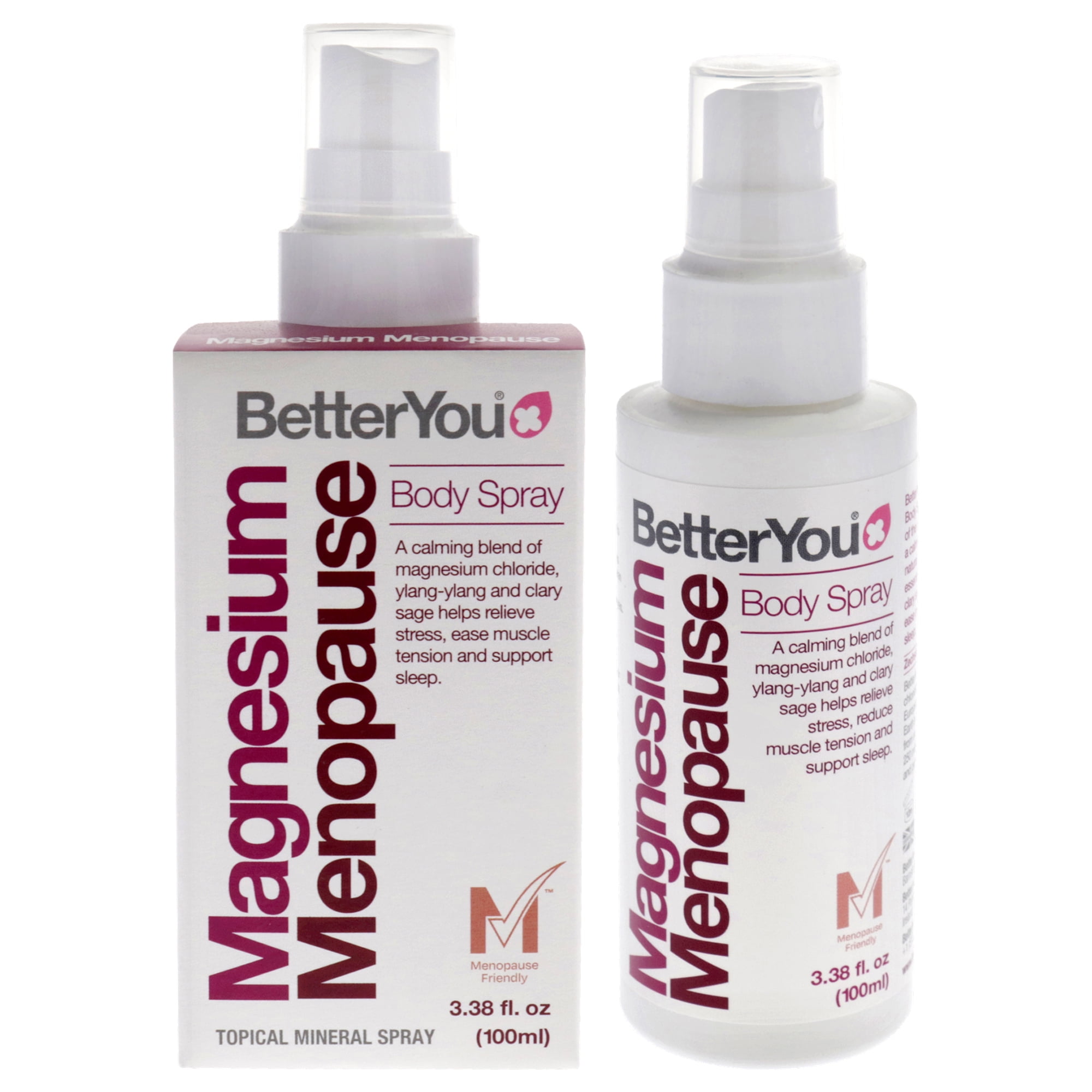 Spray Corporal Para La Menopausia De Betteryou Para Es: Spray Corporal De 3,38 Oz