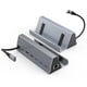 thumbnail image 1 of 7 en 1 Steam Deck Dock Accesorios USB 3.0 HDMI 4K@60Hz Gigabit Ethernet 1000Mbps USB-C PD 100W HUB-Color plata, 1 of 6