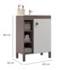 thumbnail image 4 of Mueble Organizador 1 Puerta + Organizador De Baño Wc 9002Sb-9006S Café Smoke - Blanco, 4 of 6
