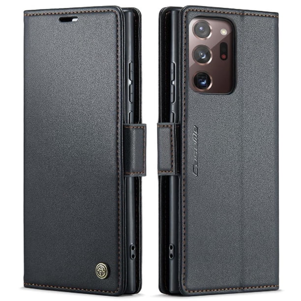 CaseMe tipo cartera Samsung Galaxy Note 20 Ultra con cierre magnético, RFID, tarjetero, soporte, carga inalámbrica
