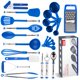 thumbnail image 1 of Juego de utensilios de cocina Kaluns, 24 piezas, nailon y acero inoxidable, 1 of 7