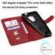 thumbnail image 2 of Funda con Cremallera para Motorola MOTO G9 Play, Carcasa Cartera de Cuero PU con Soporte y Tarjetero, 2 of 5
