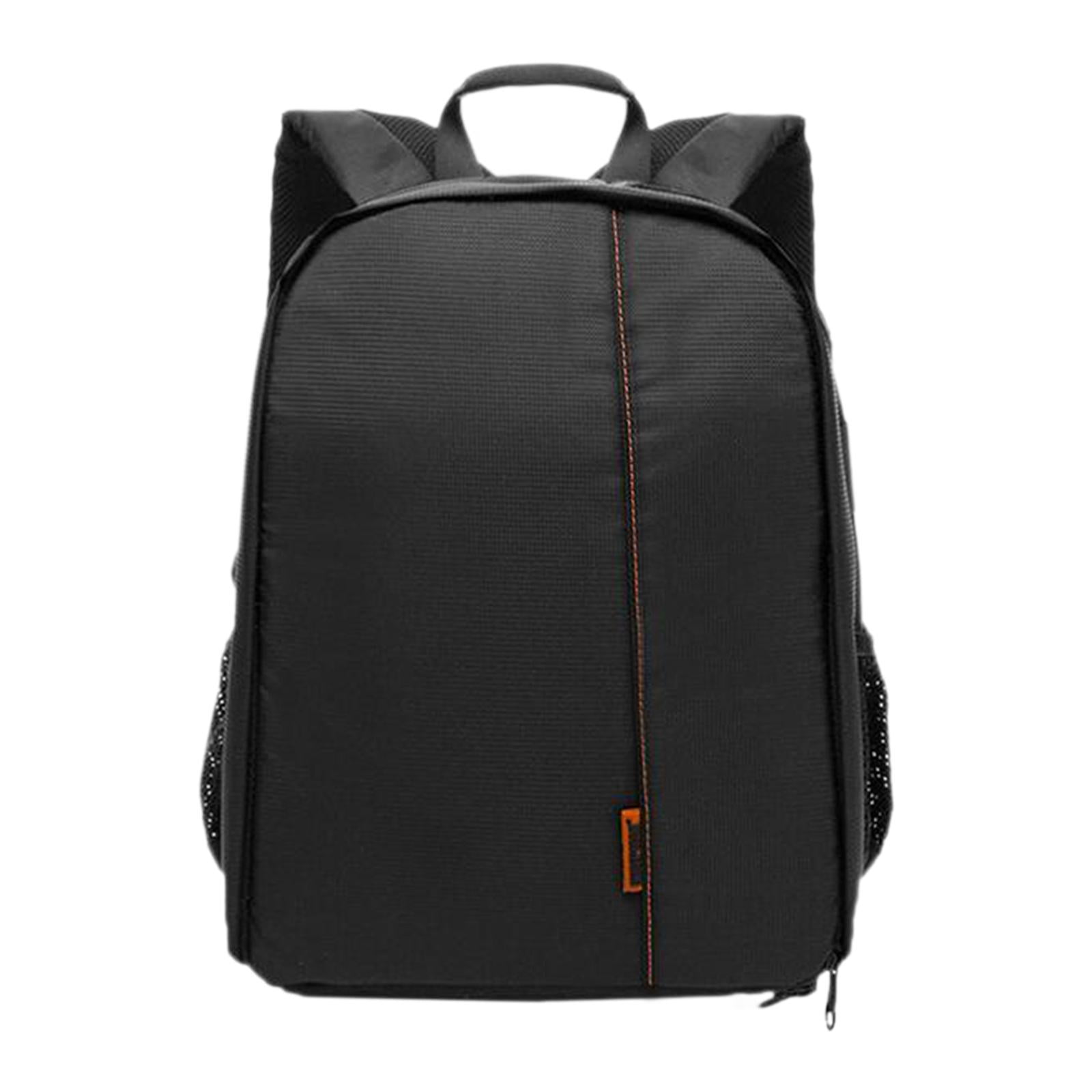 Magideal - Mochila Para Cámara Slr, Funda De Viaje Impermeable Para Mujeres Y Hombres, Resistente Y Multiusos. Negro Naranja