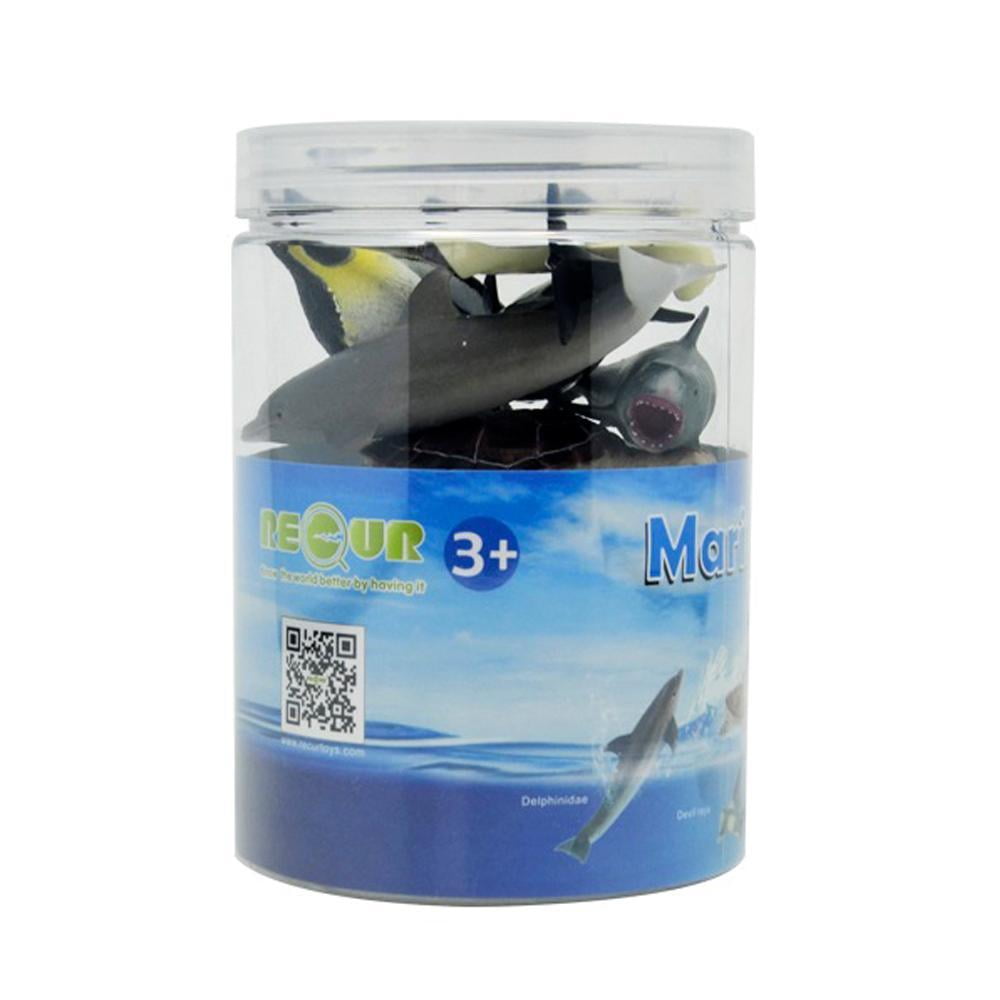 Set Figuras De Animales Del Mar 6 Piezas Recur