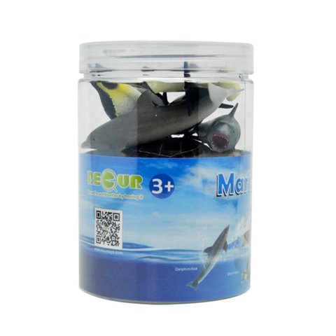 Set Figuras De Animales Del Mar 6 Piezas Recur