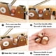 thumbnail image 2 of Cascanueces de alta resistencia con base de madera, pinzas ajustables para nueces, cascanueces manuales para todo tipo de nueces, herramienta para cascanueces de nueces, nueces pecanas, macadamias, av, 2 of 6
