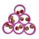thumbnail image 5 of Juego De Lanzamiento De Piscina Con 12 Bolas, Juguetes Para Deportes Acuáticos, Fiestas, Entretenimiento Acuático, Color Rosa Rojo, 5 of 5