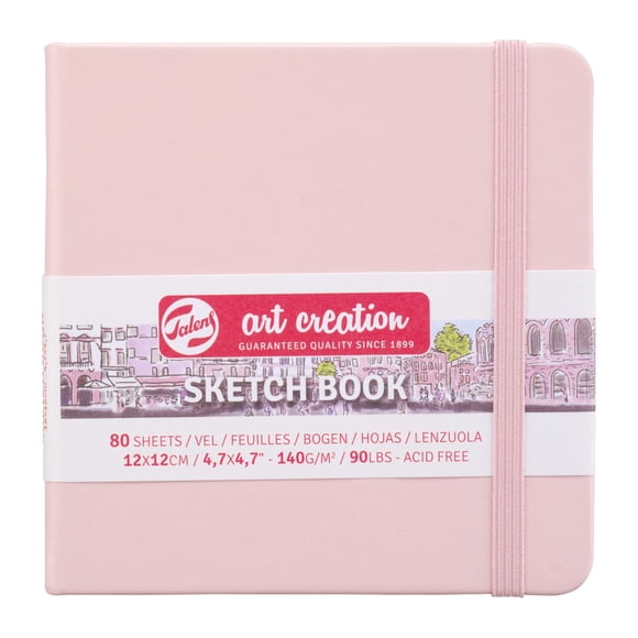 Cuaderno de bocetos Talens Art Creation 12x12 cm, 80 hojas, rosa