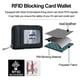 thumbnail image 4 of Cartera de cuero para tarjetas de crédito, con cremallera tipo acordeón, tarjetero RFID, monedero pequeño con ventana para identificación, 4 of 6