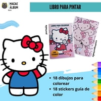 Macae - Libro Para Pintar Hello Kitty Con Stickers
