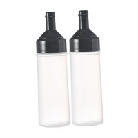 Magideal - Dispensador De Condimentos, Botella De Para Ensaladas, Vacía, Multifunción, Recargable Con Tapa, Equipo, Botella De De Para Acamp 500Ml Negro