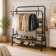 thumbnail image 3 of Perchero Metálico 58 kilos Doble Barra Closet Exhibición Color Negro, 3 of 3