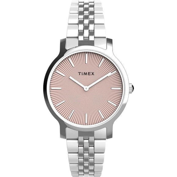 Reloj Análogo Timex Transcend Plateado Mujer