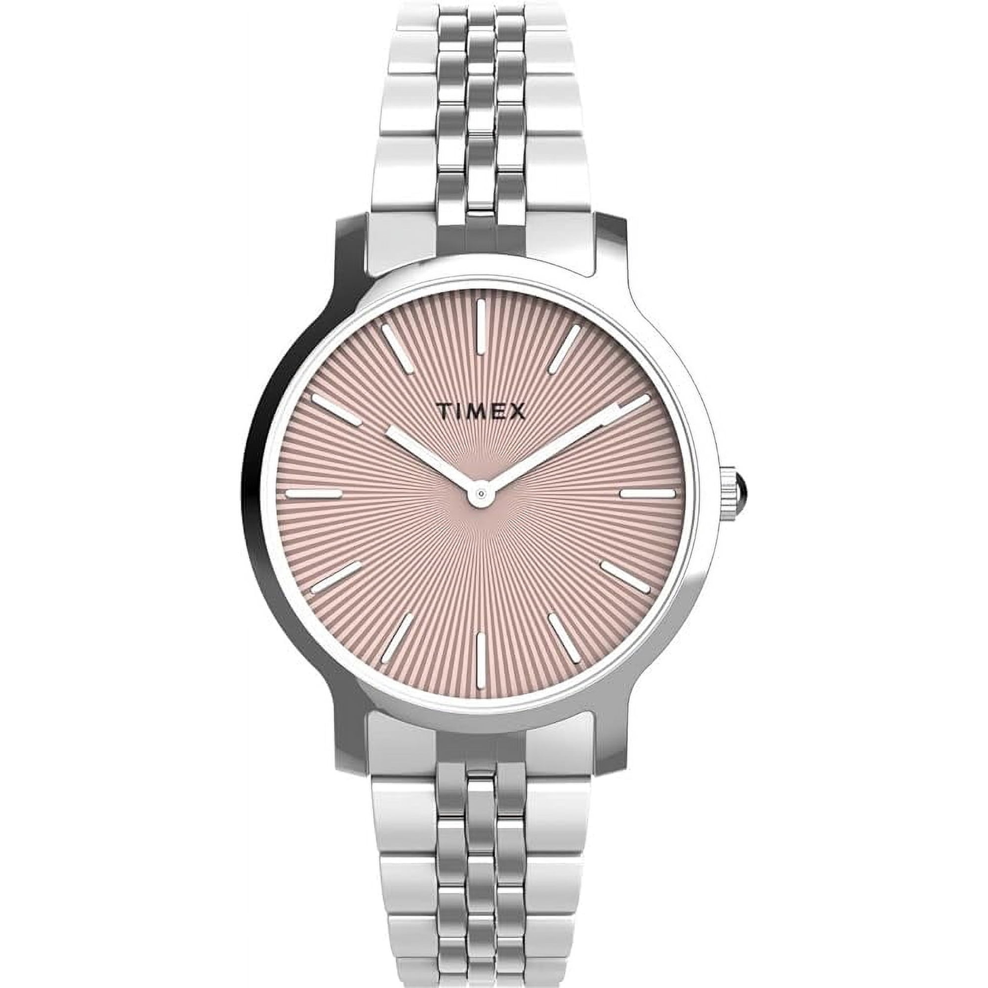 Reloj Análogo Timex Transcend Plateado Mujer