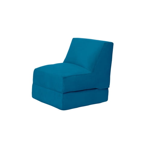 Latam Home - Sofa Cama Bari Tela Velvet Azul Petroleo