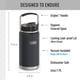 thumbnail image 2 of Botella de agua THERMOS ICON SERIES de acero inoxidable 1.9L Granite, 2 of 7