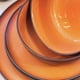 thumbnail image 3 of Juego de loza Cerámica 16 piezas Vajilla Damasco naranja, 3 of 8