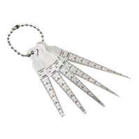 Magideal - 5 Piezas De Calibres De Espesores, Calibres Cónicos Multiusos, Herramienta De Medición De Espacios De 1 A 10 Mm, Herramienta De Inspección Para Cojine