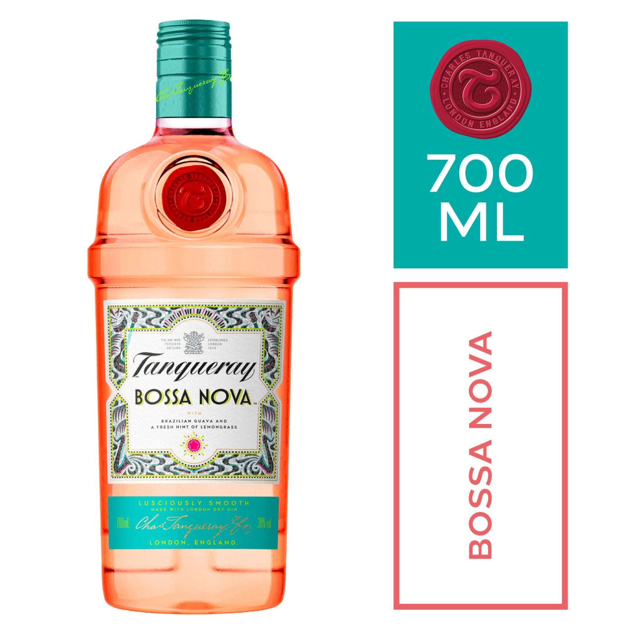Gin Bossa Nova 30° Botella 700 ml Tanqueray