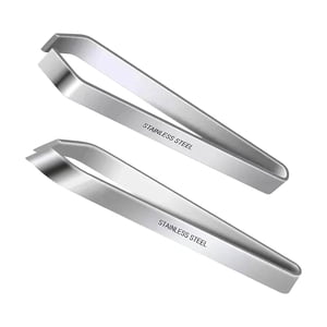 Bothyi - 2X Pinzas Para Espinas De Pescado, Pinzas Manuales Portátiles Para Desplumar, Pinzas Planas E Inclinadas