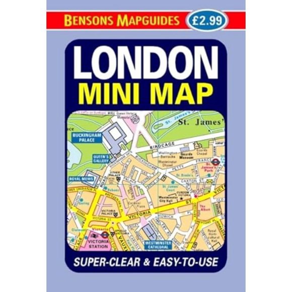 Mapa Bensons MapGuides Londres Mini Plegable Laminado