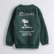 thumbnail image 2 of Polerón Cerrado Niño Back Print Verde Snoopy, 2 of 3