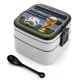 thumbnail image 1 of FIFA Fiambrera de Doble Capa, Contenedor de Almuerzo Portátil Apilable, Almacenamiento de Alimentos Hermético a Prueba de Fugas, 1000ml, 1 of 6
