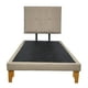 thumbnail image 1 of Cama Europea De Plaza Lino Beige, 1 of 3