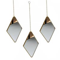 Set De 3 Espejos Rhombus Colgantes Taller Sin Fronteras