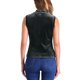 thumbnail image 3 of INSPIRE CHIC Camisetas sin mangas de cuello de tortuga simulado para mujeres Camisetas sin mangas de terciopelo M Gris Negro, 3 of 6