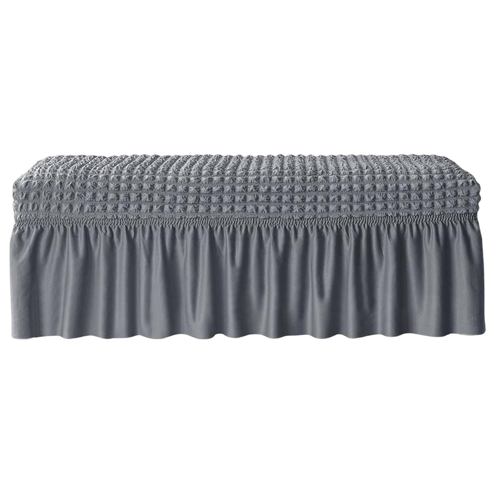 Magideal - Funda Para Banco De Comedor, Elásticas Extraíbles Para Sillas, De Funda De Asiento Elástico, Funda De Cojín Para Banco Para , Gris