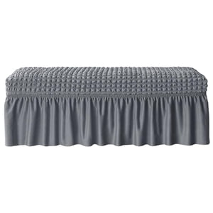 Magideal - Funda Para Banco De Comedor, Elásticas Extraíbles Para Sillas, De Funda De Asiento Elástico, Funda De Cojín Para Banco Para , Gris