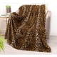 thumbnail image 3 of Bnuitland Leopard Print Fleece Flannel Throw 50 x 40 pulgadas, 300 GSM, 3 of 3