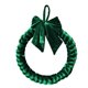 thumbnail image 1 of Corona Navideña De Terciopelo Para Puerta De Entrada, Corona Navideña Para Ventana De Fiesta Navideña, 35 X 35 X 5 Cm, Verde, 1 of 3