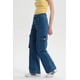 thumbnail image 2 of Jeans Mujer Cargo Calce Recto Azul - ll, 2 of 4