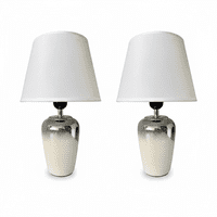 Genérica - Lámpara De Velador Mesa Decoración Dormitorio Living Minimalista E27 Pack De 2