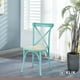 thumbnail image 2 of Pack de 4 Sillas Crossback Madera Rattan Menta, 2 of 3