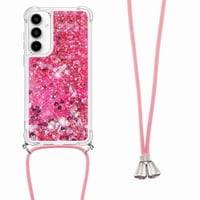 Funda Foxdock Para Samsung Galaxy A36 Con Cuerda Ajustable, Brillo Líquido, Protección Antigolpes Y Lente – Ideal Para Regalo