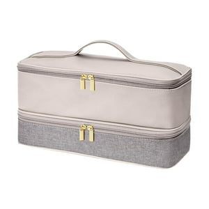 Genérico - Bolsa De Almacenamiento Para Secador De Pelo, Bolsa De Viaje, Estuche De Transporte Multifuncional De Doble Capa