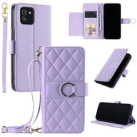 Funda Tipo Billetera Foxdock Para Samsung Galaxy A03 – Tapa Abatible Con Correa Para Mujer