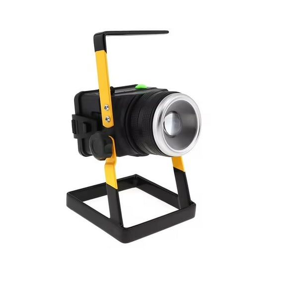 Foco reflector portátil led luz azul