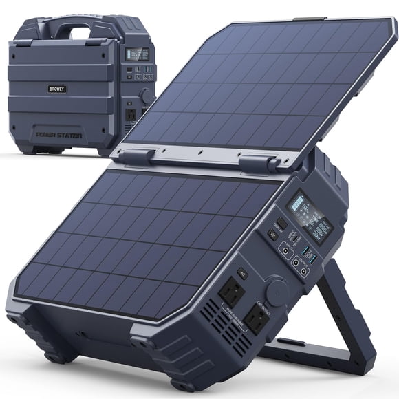 Estación de energía portátil BROWEY S1600 de 1024 Wh, solar, 1600 W