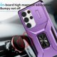 thumbnail image 3 of Funda Armada para Samsung Galaxy S25 Ultra con Tapa Deslizante y Soporte Magnético Giratorio Morado, 3 of 5