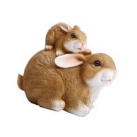 Magideal - Estatua De Conejo Decorativa, Escultura De Conejo, Bonito Adorno De Conejo De Resina, Figura De Conejo Para Decoración De Exteriores, Césped, Balcones