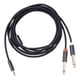 thumbnail image 1 of Cable 3,5 Mm 1/8 TRS A Doble 6,35 Mm 1/4 TS Cable Divisor Y 3 M, 1 of 5