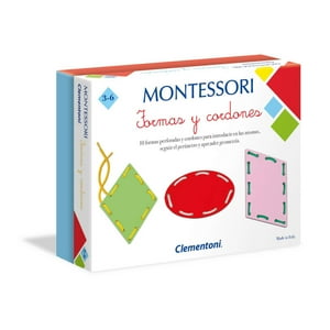Clementoni - Juego Montessori Formas Y Cordones