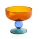 thumbnail image 1 of Cuenco de vidrio para helado, vasos de postre coloridos con pie, 1 of 5
